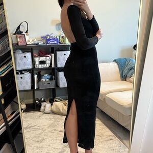 Princess Polly Classic Black Midi Dress